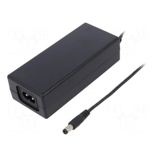 Power supply: switched-mode | 24VDC | 1.5A | Out: 5,5/2,1 | 36W | 88.3%