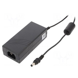 Power supply: switched-mode | 24VDC | 1.67A | Out: 5,5/2,5 | 40W | 89%