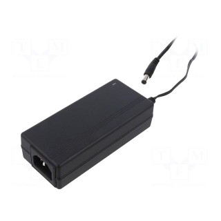 Power supply: switched-mode | 24VDC | 2.5A | Out: 5,5/2,1 | 60W | 87.91%