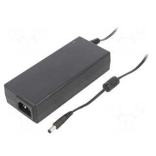 Power supply: switched-mode | 24VDC | 5A | Out: 5,5/2,5 | 120W | -5÷40°C