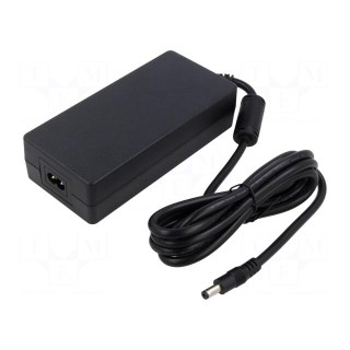 Power supply: switched-mode | 36VDC | 6.11A | Out: 5,5/2,1 | 160W | 92%
