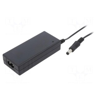 Power supply: switched-mode | 48VDC | 750mA | Out: 5,5/2,1 | 36W | 89%