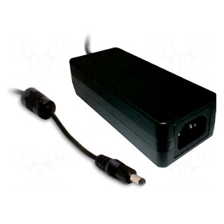Power supply: switched-mode | 12VDC | 5A | Out: 5,5/2,1 | 60W | -30÷60°C