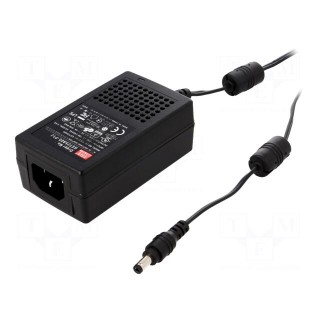Power supply: switched-mode | 7.5VDC | 2.93A | Out: 5,5/2,1 | 22W