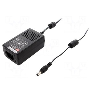 Power supply: switched-mode | 9VDC | 2.55A | Out: 5,5/2,1 | 23W | 85%