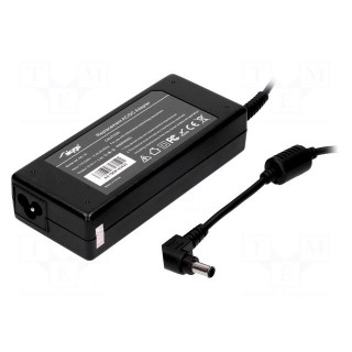 Power supply: switched-mode | 19.5VDC | 3.9A | 75W | Case: desktop