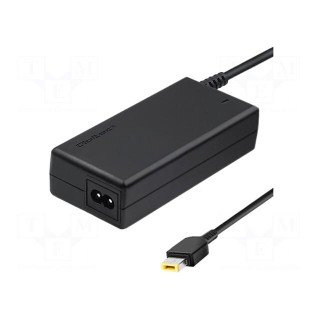 Power supply: switched-mode | 20VDC | 2.5A | Out: Slim tip+pin | 45W