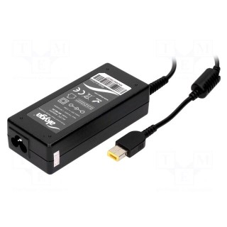 Power supply: switched-mode | 20VDC | 3.25A | Out: 11/4,5 | 65W | 0÷40°C