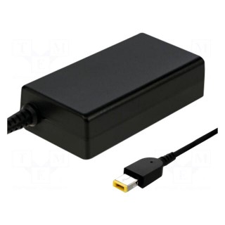Power supply: switched-mode | 20VDC | 3.25A | Out: Slim tip+pin | 65W