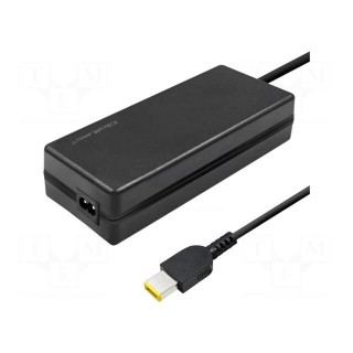 Power supply: switched-mode | 20VDC | 6.75A | Out: Slim tip+pin | 135W