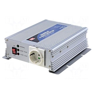 Converter: DC/AC | 600W | Uout: 230VAC | 21÷30VDC | 210x173x65mm | 85%