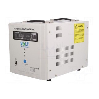 Converter: DC/AC | 1.05kW | Uout: 230VAC | Out: AC sockets 230V | 12V