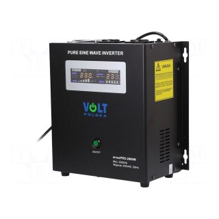 Converter: DC/AC | 1.4kW | Uout: 230VAC | Out: AC sockets 230V | 0÷40°C