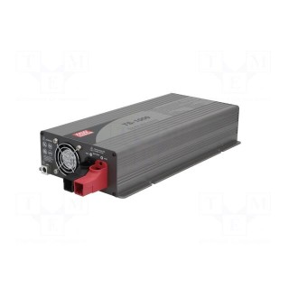 Converter: DC/AC | 1kW | Uout: 230VAC | 21÷30VDC | Out: AC sockets 230V