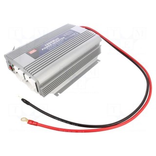 Converter: DC/AC | 1kW | Uout: 230VAC | 21÷30VDC | Out: AC sockets 230V