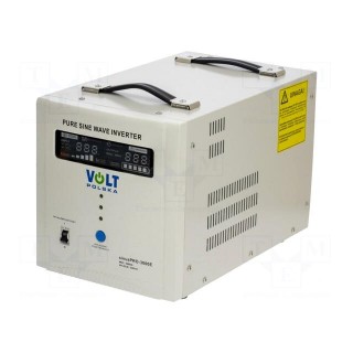 Converter: DC/AC | 2.1kW | Uout: 230VAC | Out: AC sockets 230V | 0÷40°C
