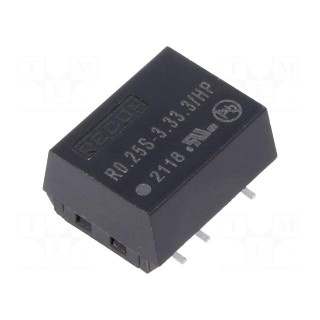 Converter: DC/DC | 0.25W | Uin: 2.97÷3.63V | Uout: 3.3VDC | Iout: 76mA