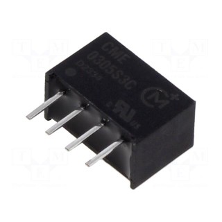 Converter: DC/DC | 0.75W | Uin: 2.97÷3.63V | Uout: 5VDC | Iout: 150mA