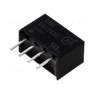 Converter: DC/DC | 0.75W | Uin: 4.5÷5.5V | Uout: 12VDC | Iout: 63mA | SIP
