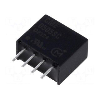 Converter: DC/DC | 0.75W | Uin: 4.5÷5.5V | Uout: 5VDC | Iout: 150mA | SIP