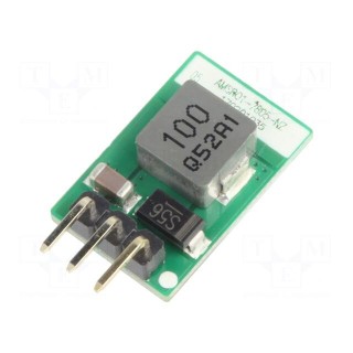 Converter: DC/DC | 1.5W | Uin: 8÷27V | Uout: -5VDC | Iout: 300mA | SIP3