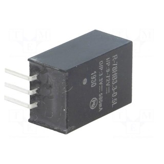 Converter: DC/DC | 1.65W | Uin: 9÷72V | Uout: 3.3VDC | Iout: 500mA | SIP3