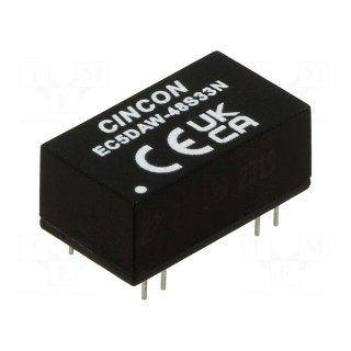Converter: DC/DC | 10W | Uin: 18÷74V | Uout: 3.3VDC | Iout: 2000mA | THT