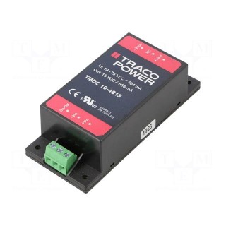 Converter: DC/DC | 10W | Uin: 18÷75V | Uout: 15VDC | Iout: 666mA | 65.8g