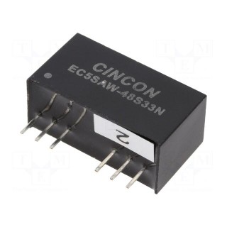 Converter: DC/DC | 10W | Uin: 18÷75V | Uout: 3.3VDC | Iout: 2000mA | SIP8