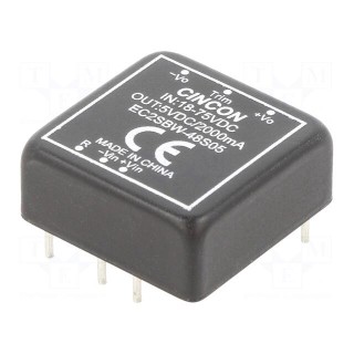 Converter: DC/DC | 10W | Uin: 18÷75V | Uout: 5VDC | Iout: 2000mA | 100kHz