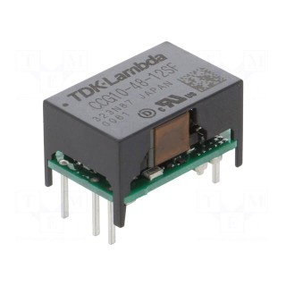 Converter: DC/DC | 10W | Uin: 18÷76V | Uout: 12VDC | Iout: 900mA | THT