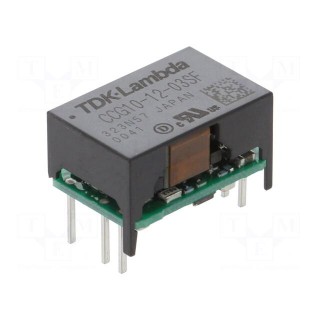 Converter: DC/DC | 10W | Uin: 4.5÷18V | Uout: 3.3VDC | Iout: 2.6A | THT