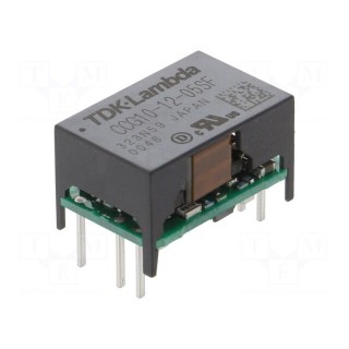 Converter: DC/DC | 10W | Uin: 4.5÷18V | Uout: 5VDC | Iout: 2A | THT | CCG10