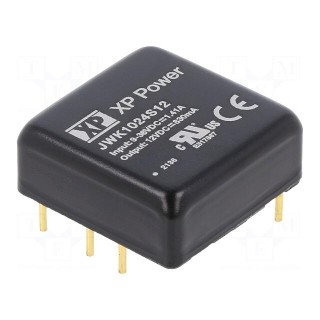 Converter: DC/DC | 10W | Uin: 9÷36V | Uout: 12VDC | Iout: 125mA | 1"x1"