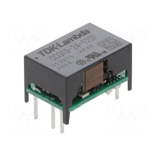 Converter: DC/DC | 10W | Uin: 9÷36V | Uout: 12VDC | Iout: 900mA | THT