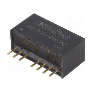 Converter: DC/DC | 10W | Uin: 9÷36V | 3.3VDC | Iout: 2.4A | SIP8 | 5.5g