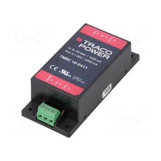 Converter: DC/DC | 10W | Uin: 9÷36V | Uout: 5.1VDC | Iout: 2000mA | 65.8g
