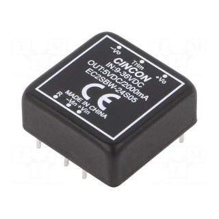 Converter: DC/DC | 10W | Uin: 9÷36V | Uout: 5VDC | Iout: 2000mA | 100kHz