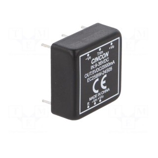 Converter: DC/DC | 10W | Uin: 9÷36V | Uout: 5VDC | Iout: 2000mA | 100kHz