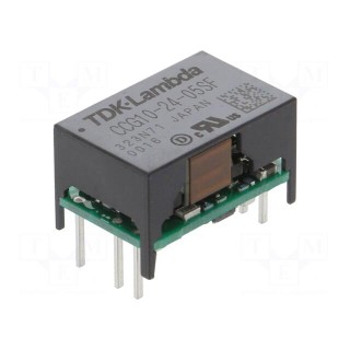 Converter: DC/DC | 10W | Uin: 9÷36V | Uout: 5VDC | Iout: 2A | THT | CCG10