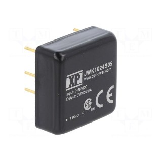 Converter: DC/DC | 10W | Uin: 9÷36V | Uout: 5VDC | Iout: 300mA | 1"x1"