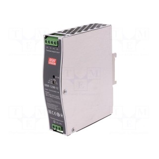 Power supply: DC/DC | 120W | 12VDC | 10A | 16.8÷33.6VDC | Mounting: DIN