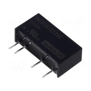 Converter: DC/DC | 1W | Uin: 10.8÷13.2V | Uout: 12VDC | Iout: 83mA | SIP