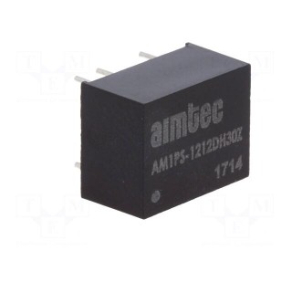 Converter: DC/DC | 1W | Uin: 10.8÷13.2V | Uout: 12VDC | Uout2: -12VDC