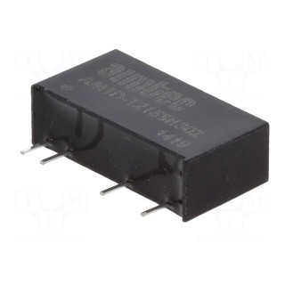 Converter: DC/DC | 1W | Uin: 10.8÷13.2V | Uout: 15VDC | Iout: 70mA | SIP7