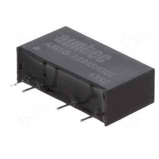 Converter: DC/DC | 1W | Uin: 10.8÷13.2V | Uout: 24VDC | Iout: 40mA | SIP7