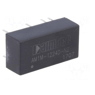 Converter: DC/DC | 1W | Uin: 10.8÷13.2V | Uout: 24VDC | Uout2: -24VDC