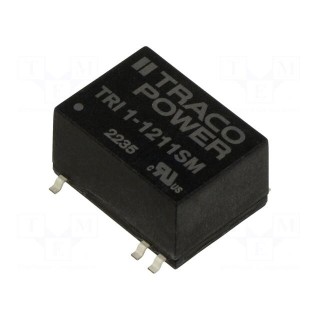 Converter: DC/DC | 1W | Uin: 10.8÷13.2V | Uout: 5VDC | Iout: 200mA | SMD14