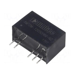 Converter: DC/DC | 1W | Uin: 10.8÷13.2V | Uout: 5VDC | Uout2: -5VDC | SIP7