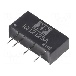 Converter: DC/DC | 1W | Uin: 12V | Uout: 12VDC | Iout: 83mA | SIP | 85kHz